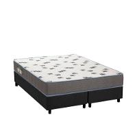 Cama Box Queen: Colchão Espuma D33 Ortobom Light + Base CRC Suede Gray(158x198) - 1