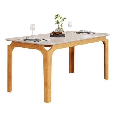Mesa Sala De Jantar 1,60m Tampo Em Vidro Mel Cedro-off White