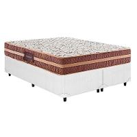 Cama Box Queen: Colchão Anatômico Herval D28/AG65 Bermont + Base CRC Courano White(158x198) - 1