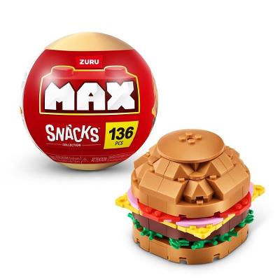 Blocos De Montar Max Premium Snacks - Hambúrguer 136 Pçs