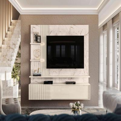 Bancada Suspensa Atena Calacata/off White - Vrk Comercio On-line