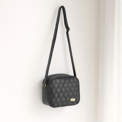 Bolsa Transversal  Couro Cor Preto