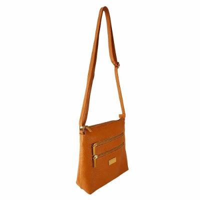 Bolsa Transversal  Couro Cor Caramelo