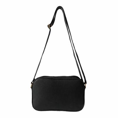 Bolsa Transversal  Matelassê Couro Cor Preto