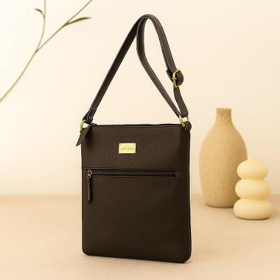 Bolsa Transversal  Couro Cor Marrom