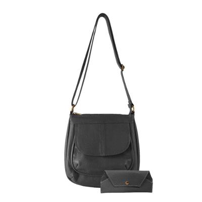 Kit Bolsa E Porta óculos Topgrife Couro Cor Preto Tamanho único