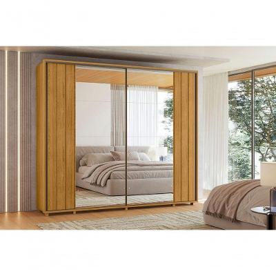 Guarda Roupa Dalí 2 Pta Com Espelho Cumaru - Vrk Comercio On-line