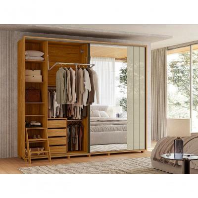 Guarda Roupa Dalí 2 Pta Com Espelho Cumaru/opala - Vrk Comercio On-line
