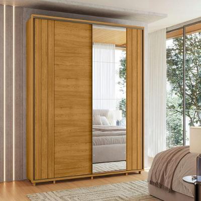 Guarda Roupa Dalí 1 Pta Com Espelho Cumaru - Vrk Comercio On-line