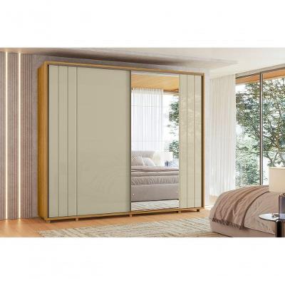 Guarda Roupa Dalí 1 Pta Com Espelho Cumaru/opala - Vrk Comercio On-line