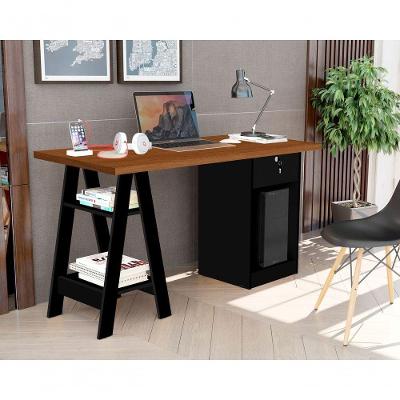 Escrivaninha Bali Canela/preto - Vrk Comercio On-line