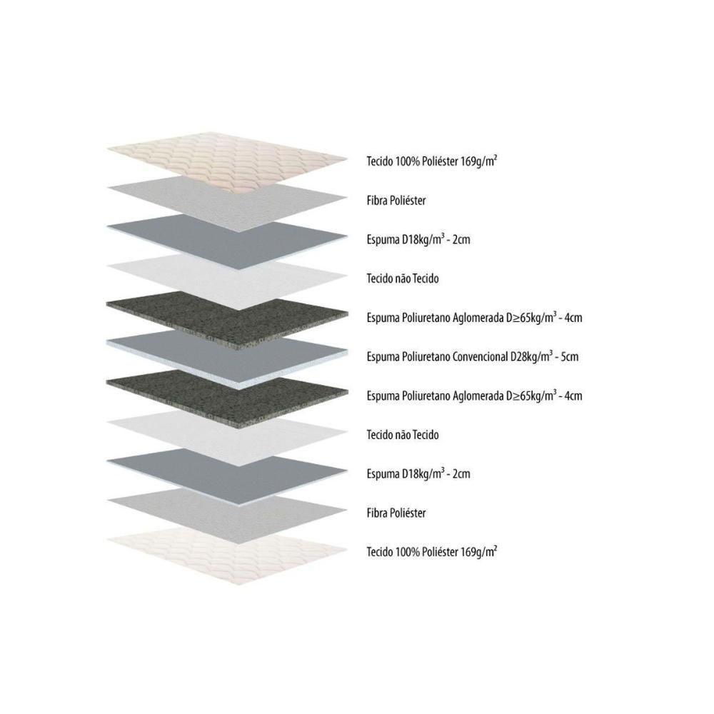 Cama Box Solteiro: Colchão Anatômico Herval AG65 Frontier + Base CRC Courano White(88x188) - 5