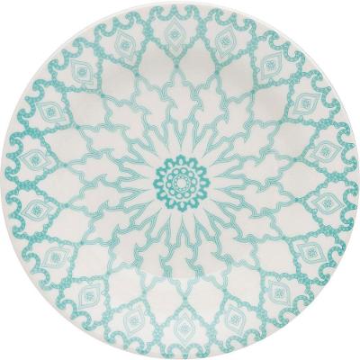 Kit 6 Pratos De Sobremesa Donna Mandala Oxford Cerâmica 19cm
