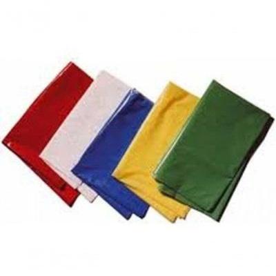 Saco de Lixo Colorido 100 Litros 0 e 6 Micras Kit 400 Unidades Amarelo Azul Verde