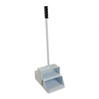 Pá Coletora Automática Catabituca Metal Branca F1 em Aço Carbono 1020 com Tampa Articulada Branco