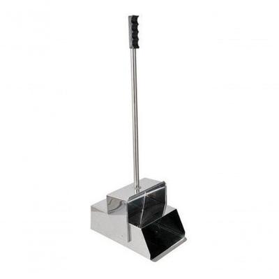 Pá Coletora Catabituca Aço Inox F2 com Tampa Articulada para Resíduos Inox Higipack