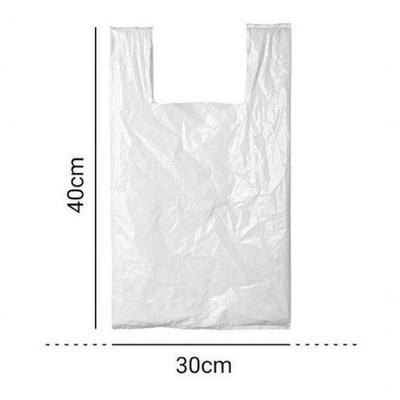 Sacola Plástica Branca Polietileno Reciclado 30x40 para Uso Diário Resistente Higipack