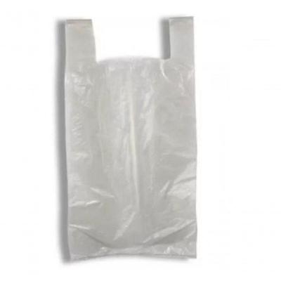 Sacola Plástica Branca Reciclada 25x35 para Uso Comercial Pacote 5 kg Branco Higipack