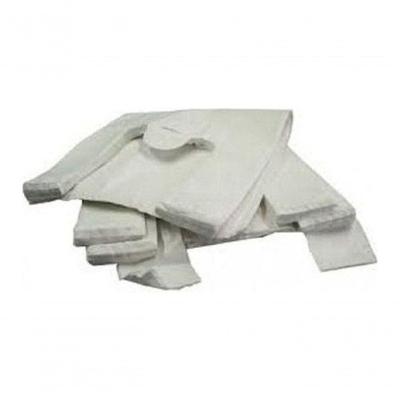 Sacola Plástica Alça Camiseta 60X80 Capacidade 5 kg Reciclada Reforçada Branca Higipack