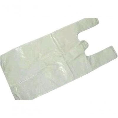 Sacola Plástica 38x48 Reciclada Reforçada com Alta Resistência Creme Higipack
