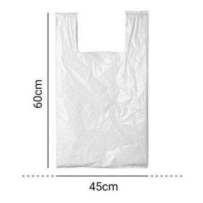 Sacola Plástica 45x60 em Polietileno 100% Reciclado Branca Pacote 5KG Higipack