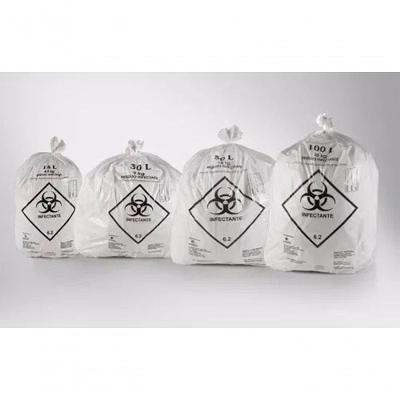 Saco de Lixo Infectante 50 Litros com 100 Unidades Branco Higipack