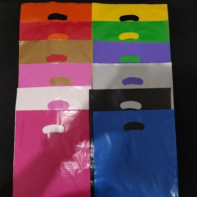 Sacola Plástica 16x20 Alça Boca de Palhaço com Material Virgem e Reciclado Rosa, Vermelho, Branco