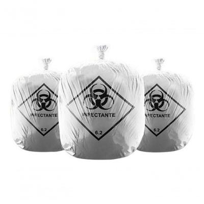Saco de Lixo Infectante 50 Litros 100 Unidades Branco Higipack