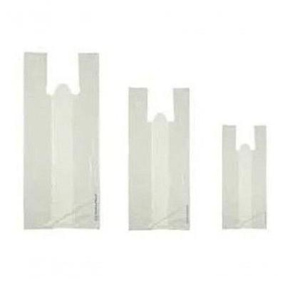 Sacola Plástica Reciclada 90x100 Pacote 5 kg Reforçada branca-creme Higipack