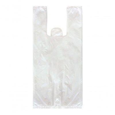 Sacola Plástica Reciclada 50x60 Kit 15KG Resistente Branca Leitosas Higipack