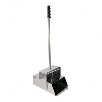 Pá Coletora Catabituca Aço Inox F2 com Tampa Articulada Inox para Descarte Higipack