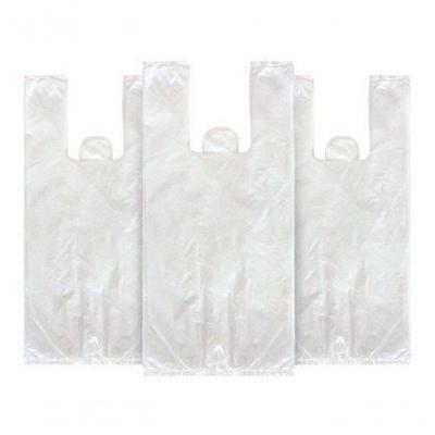Sacola Plástica Reciclada 40x50 Branca 15kg Kit 15KG Espessura Resistente Branco Higipack