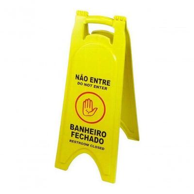 Placa Sinalizadora Banheiro Fechado para Identificação de Sanitário em Uso Higipack