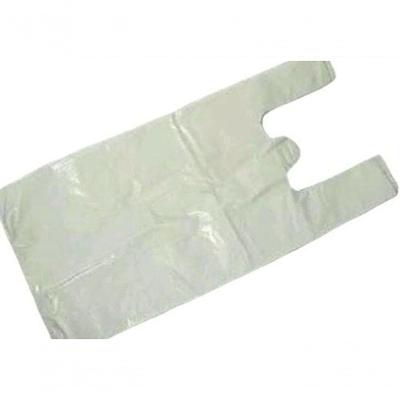 Sacola Plástica Reciclada 38x48 Reciclada Reforçada com Alta Resistência Creme Higipack