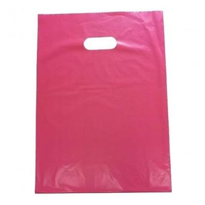 Sacola Plástica 30x40 Alça Boca de Palhaço Pacote com 50 Unidades Azul Branco Prata Preto Rosa