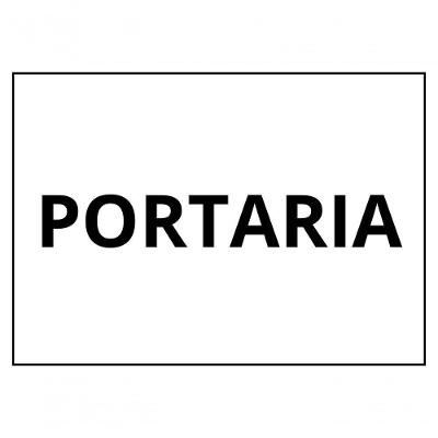 Placa de Sinalização 1-2 Oficio Portaria [F031] em MDF Gravado a Laser Natural Trovarelli Móveis