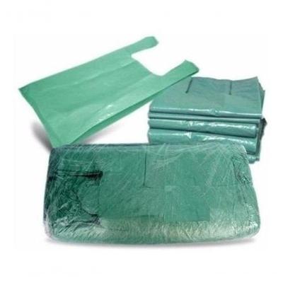 Sacola Reciclada Verde 50 cm X 70 cm Pacote com 300 Und Produto Sustentável Higipack