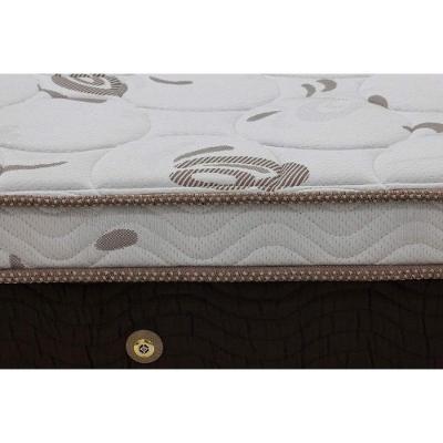 Cama Box Solteiro: Colchão Molas Ensacadas Ortobom SuperPocket Sleep King Látex + Base CRC Suede Brown(88x188)