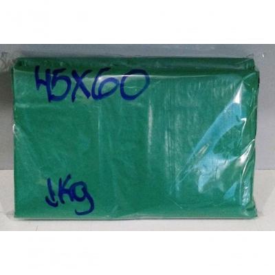 Sacola Reciclada 45 X 60 para Transporte de Mercadorias Pacote 1KG 80 Unidades Verde Higipack