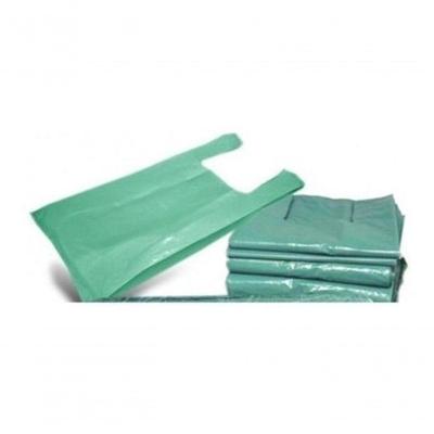 Sacola Reciclada 50x70 5KG com Aproximadamente 250 Unidades Reforçadas Azul Esverdeado Higipack