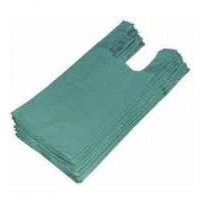 Sacola Reciclada 40 X 50 Verde Pacote com 1 kg com Fundo Reforçado para Estabelecimentos Higipack