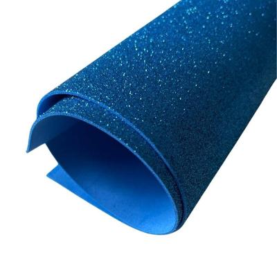 Placas de Eva com Glitter em E.V.A. 40x48cm Azul Kit 10 Folhas OEM