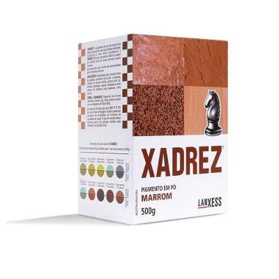 Pigmento em Pó Xadrez Pó Marrom 500g para Colorir Bases 1 Unidade Lanxess
