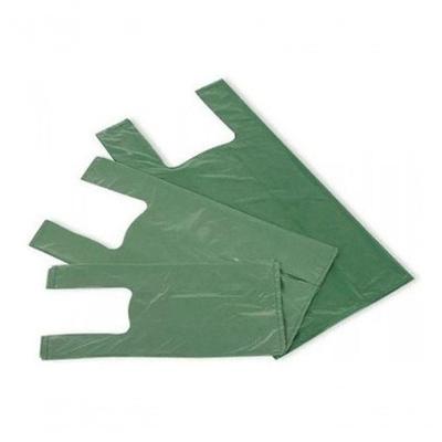 Sacola Plástica Reciclada Sacolinhas Capacidade Até 15 kg Verde Fardo 5 kg Higipack