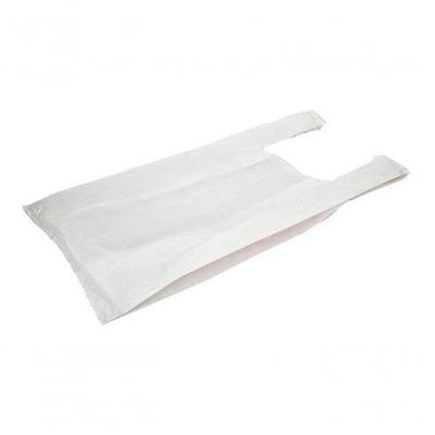 Sacolas Plásticas Branca Reciclada Reforçada 35x45 Pacote 5 kg Creme Higipack