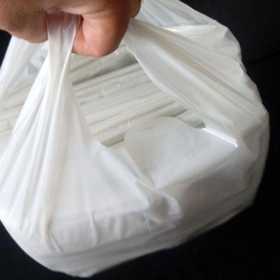 Sacolas Plásticas Modelo Alça Camiseta Padrão Médio de Supermercado Resistentes em Material
