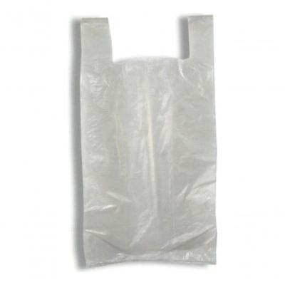 Sacola Plástica Branca Reciclada Reforçada 50x70 5 kg Sustentável Creme Higipack