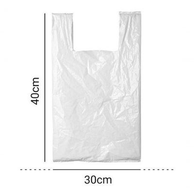 Sacola Plástica Branca Polietileno Reciclado 30x40 Pct 5KG Resistente Branca Higipack