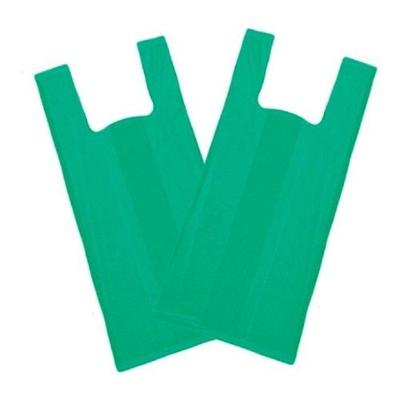 Sacola Plástica Reciclada 50x60 Verde Reforçada Resistente Fardo 4KG para Comércio em Geral Higipack