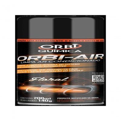 Limpa Ar Condicionado para Dutos Orbiair Floral 200ML para Veículos Orbic